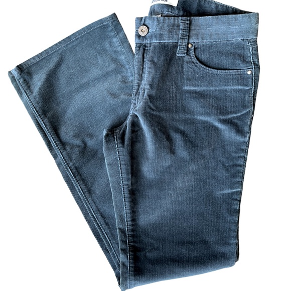 Gap Vintage Straight Ultra Low Rise Cords Teal Blue - Picture 11 of 12